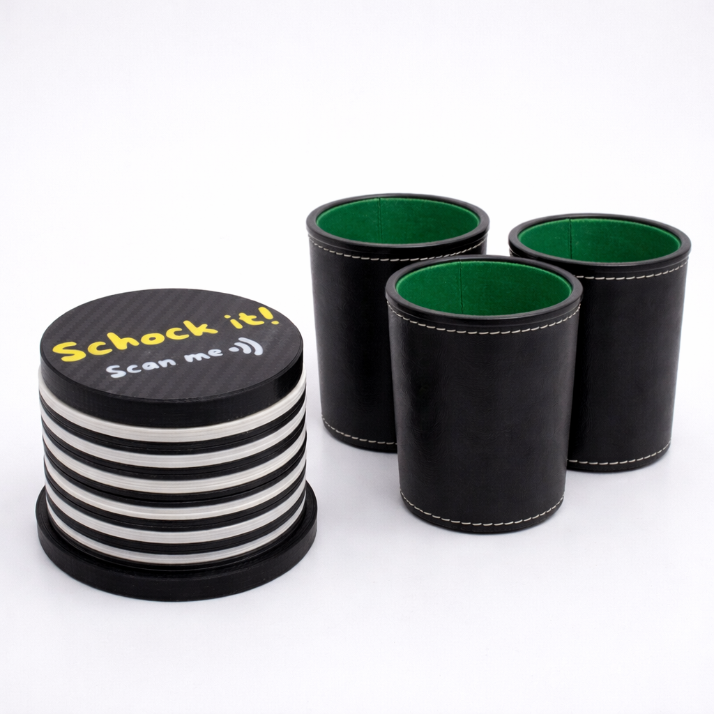 Schock it! Schockbesteck inkl. 3 Becher & Würfel