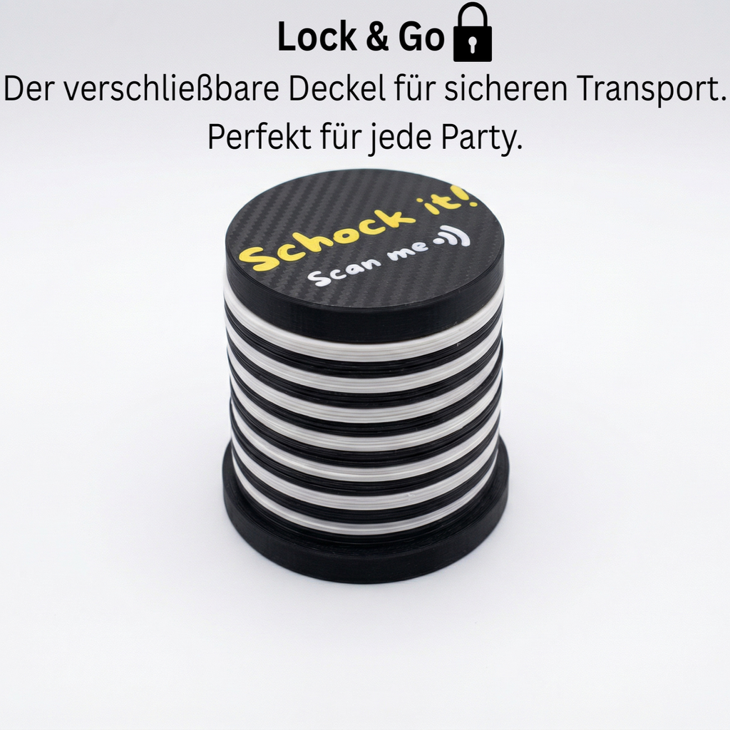 Schock it! Schockbesteck inkl. 3 Becher & Würfel